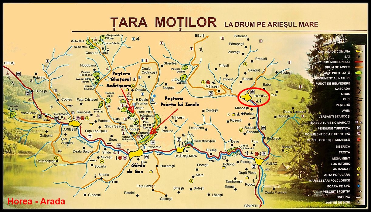 Arada turisztikai térképe - szállás Arada turisztikai térképe - szállás