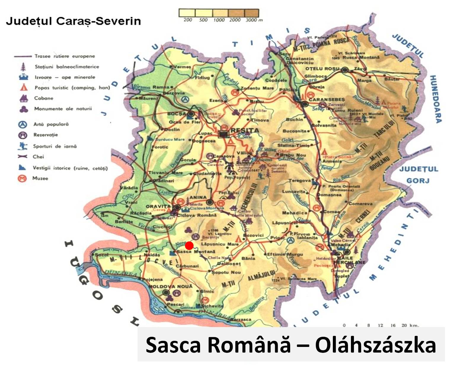 Oláhszászka turisztikai térképe - szállás Oláhszászka turisztikai térképe - szállás