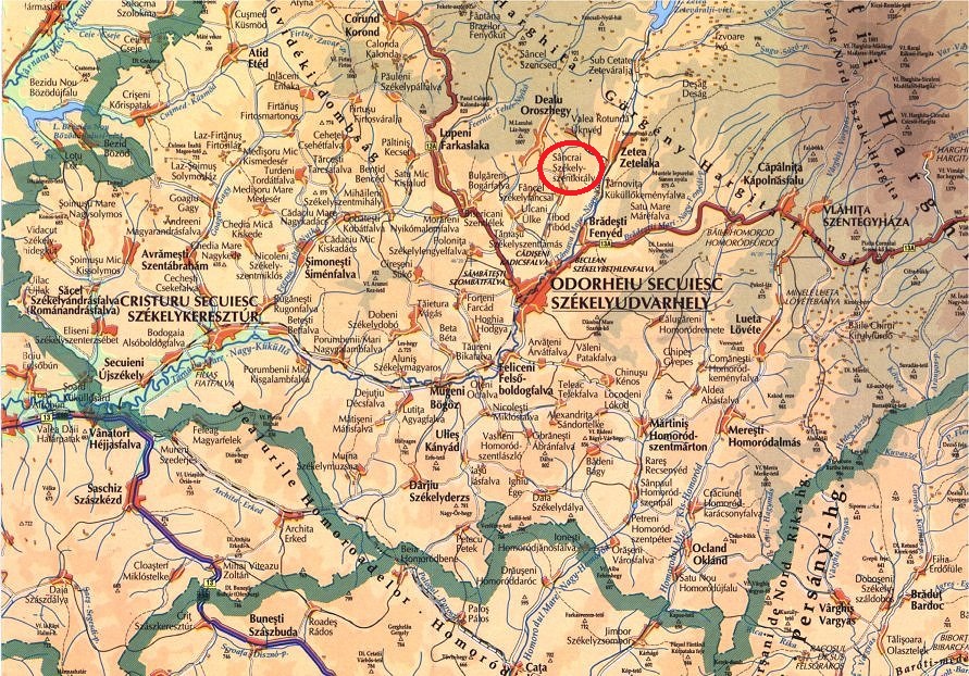 Csíkmenaság turisztikai térképe - szállás Csíkmenaság turisztikai térképe - szállás